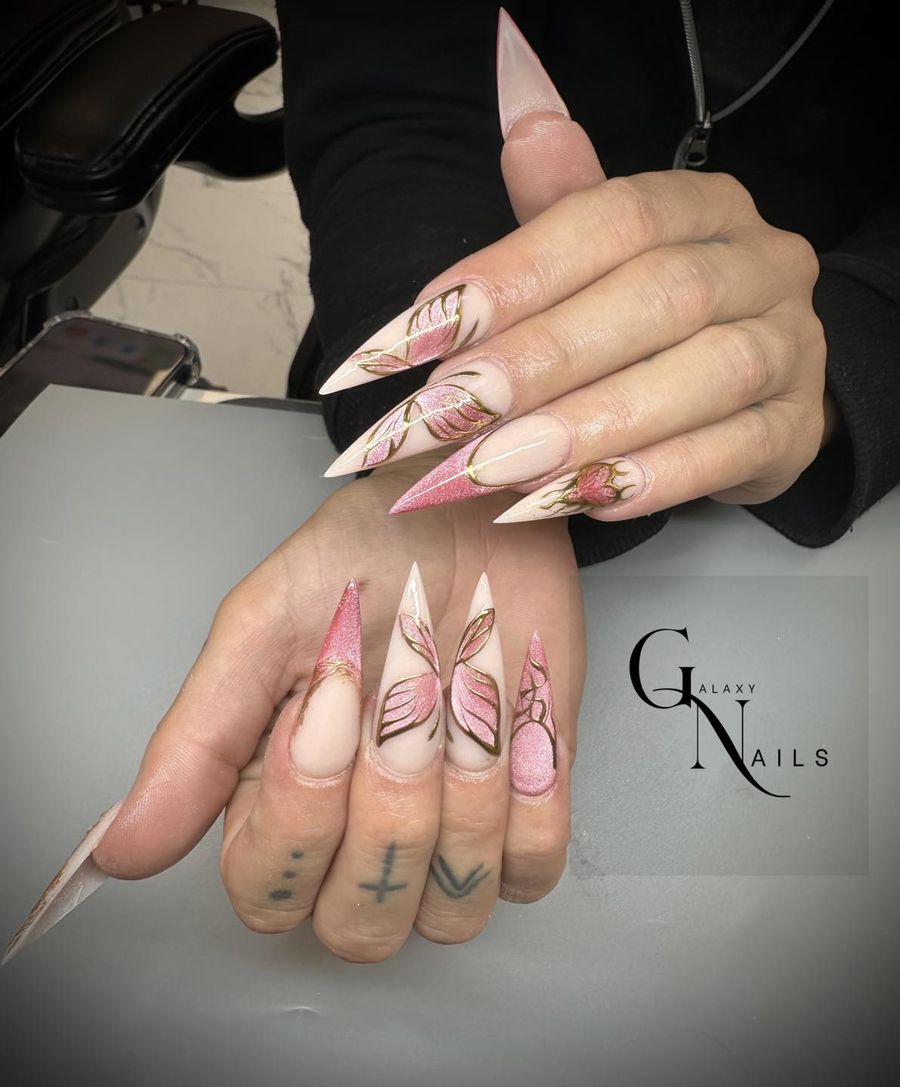 Blush butterflies
